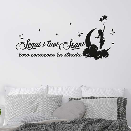 Frase adesiva per camera da letto