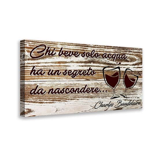 Quadro shabby con scritta