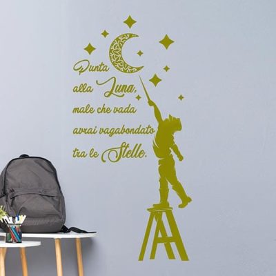 Scritta adesiva da parete decorazione murale