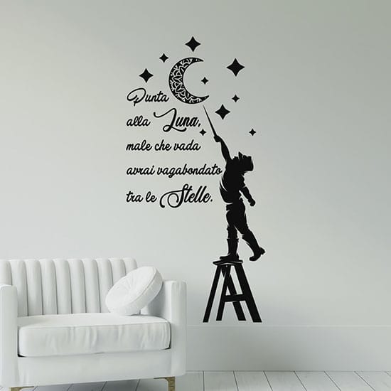 Scritta adesiva da parete