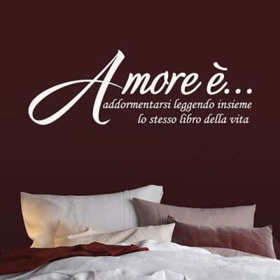 Scritta adesiva per camera da letto decorazione murale