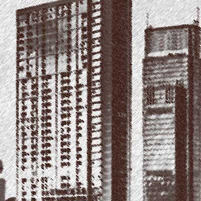 Dettaglio della stampa su tela