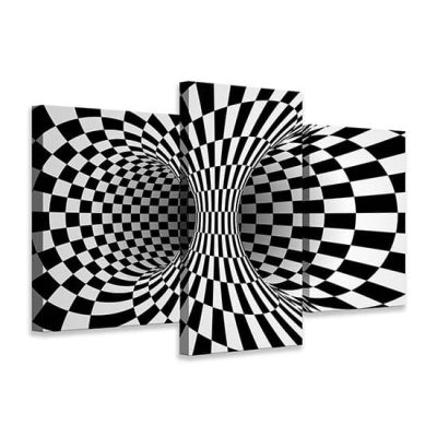 Quadri astratti con illusione ottica