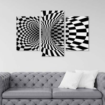 quadri astratti illusione ottica
