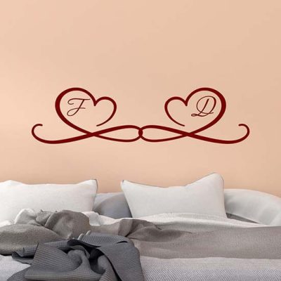 Adesivi murali personalizzati per camera da letto