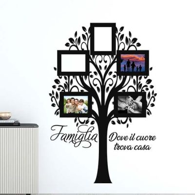Albero adesivo con cornici foto da muro