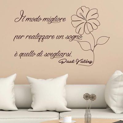 Decorazione adesiva con frase