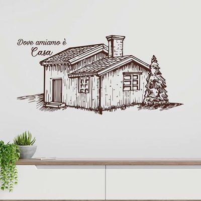 Disegno adesivo da muro per la casa