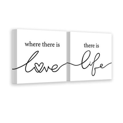 Quadretti con frasi su tela