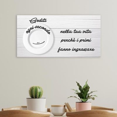 Quadro con scritta per cucina stampa su tela