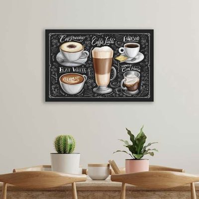 Quadro su tela caffè del bar stampa moderna