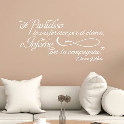 Adesivi con frasi divertenti da muro stickers murali