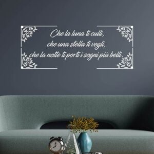 Adesivi personalizzati con frase per decorare