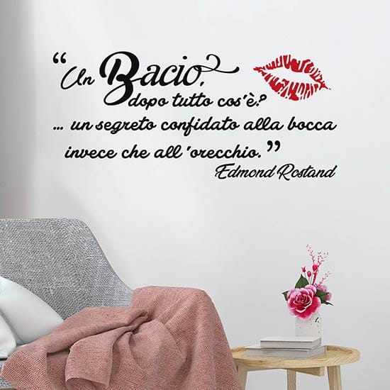 Frase adesiva per muro di Rostand