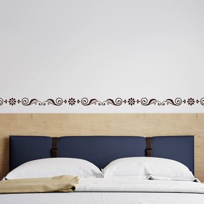 Greche adesive con fiori