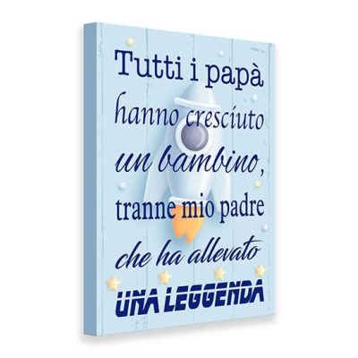Quadro per bambino con frase