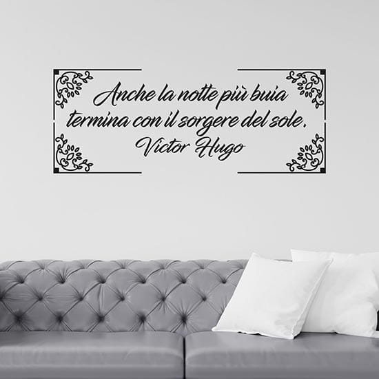 Adesivi personalizzati con frase