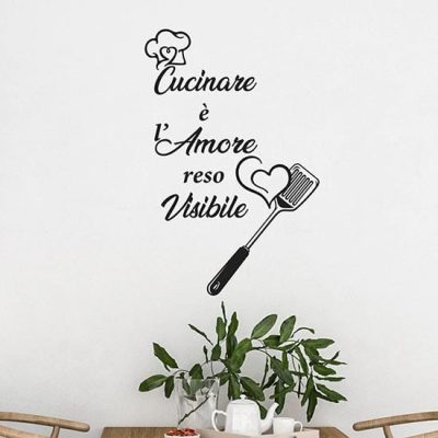 frasi adesive per cucina adesivi murali