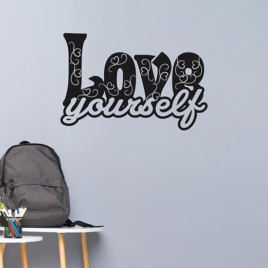 Love yourself stickers murali