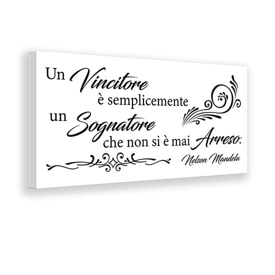 quadro con citazione di Nelson Mandela