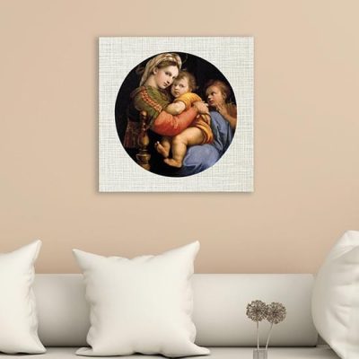riproduzione su tela Madonna della Seggiola quadro di Raffaello