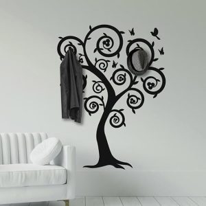 Adesivi da muro appendiabiti albero