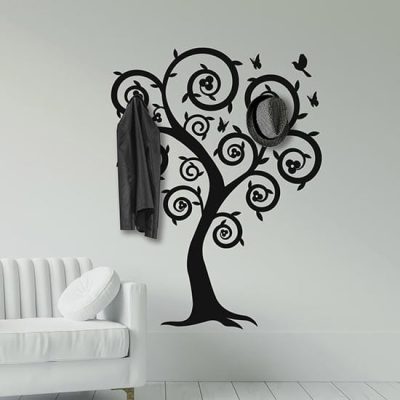 Adesivi da muro appendiabiti albero