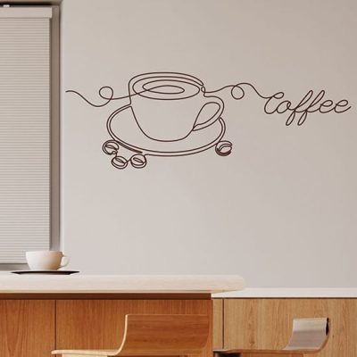 Adesivi da parete per bar caffetteria