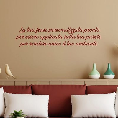 Frase adesiva personalizzata da muro