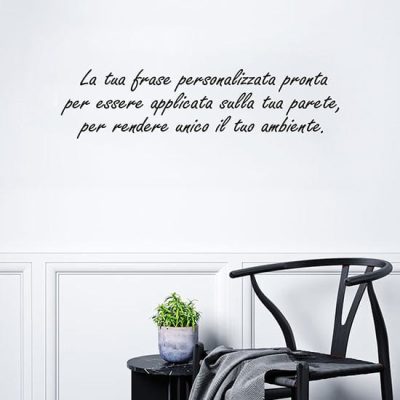 Frase adesiva personalizzata da muro per decorare