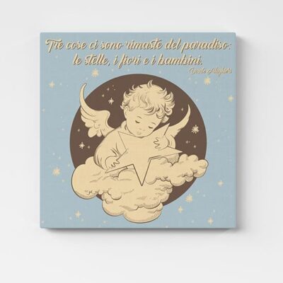 Quadretti per la prima comunione con scritte stampati su tela