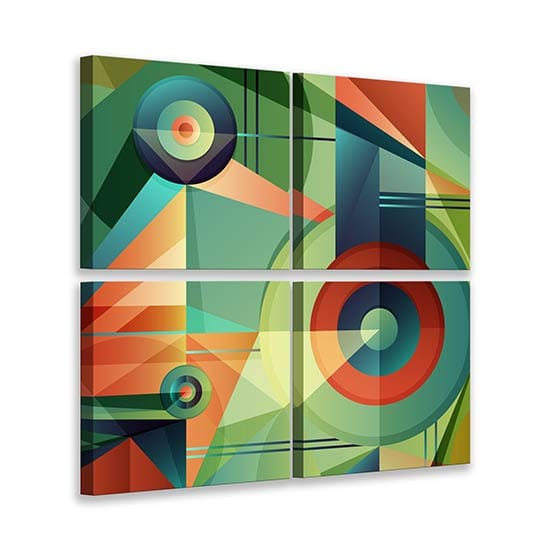 Quadri colorati astratti su tela