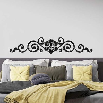 Capezzale adesivo murale per letto decorazione adesiva