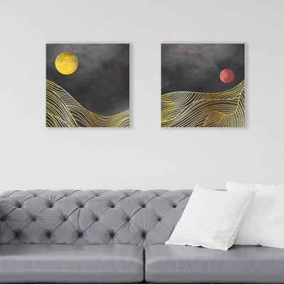 Quadri su tela paesaggi astratti stampe moderne