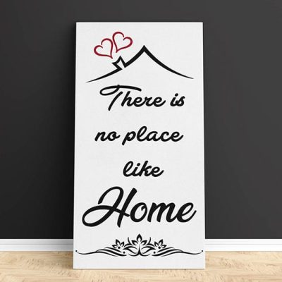 Quadro moderno con frase home