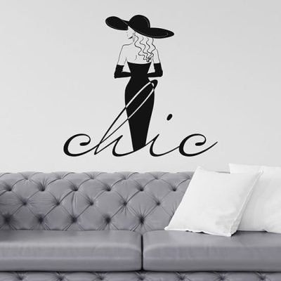Disegno adesivo da muro fashion