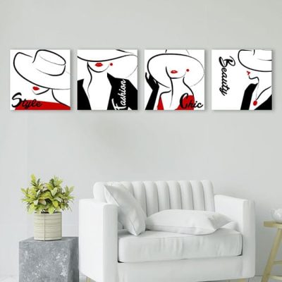 Quadri fashion con stampe su tela