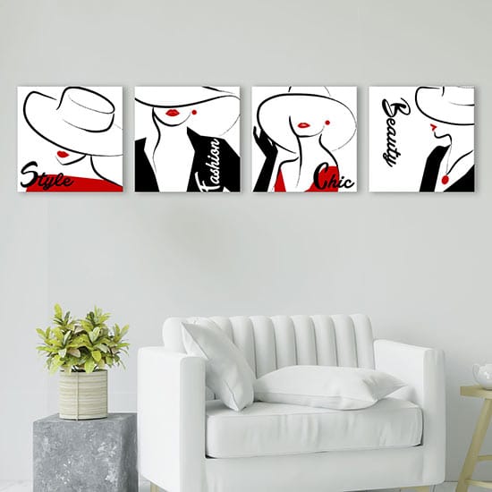 Quadri fashion con stampe su tela