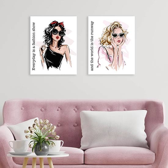 Quadri moderni disegni fashion