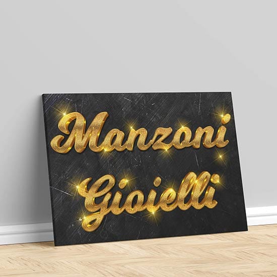 Quadro personalizzato su tela con nome