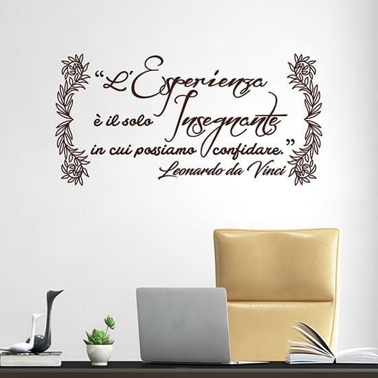 Scritte sui muri adesive per arredare