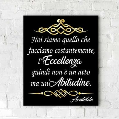 Stampa su tela con frase quadro moderno