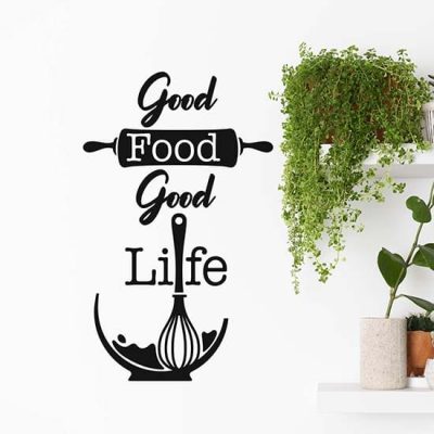 Adesivi da parete con scritte per la cucina decorazione adesiva