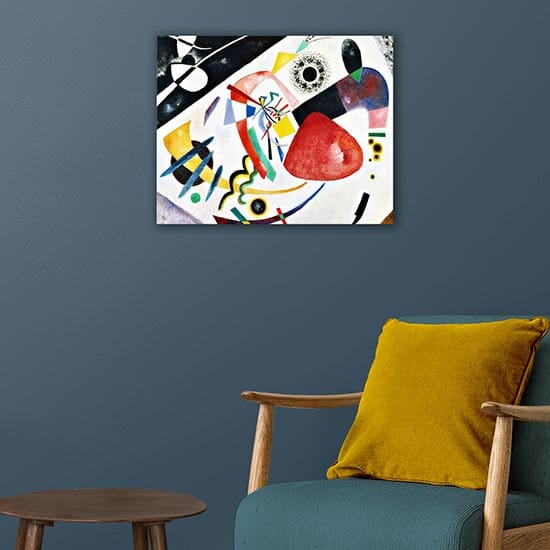 Quadro di Kandinskij macchia rossa II stampa su tela