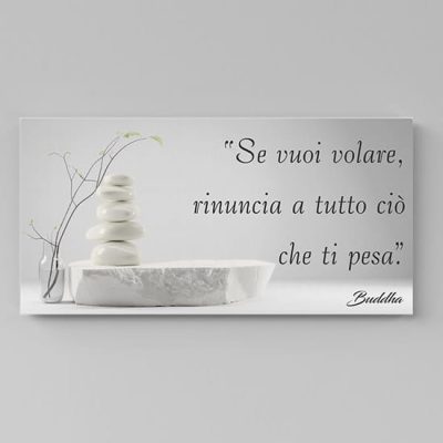 Quadro feng shui con frase