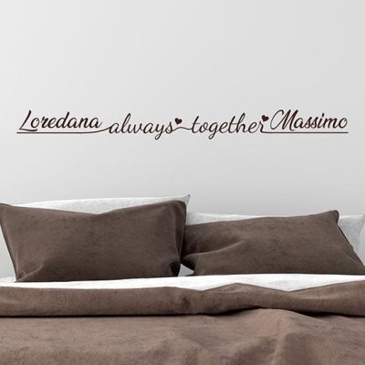 Stickers personalizzati per camera da letto adesivi murali capez