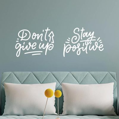 Frasi motivazionali adesive per muro stickers con scritte