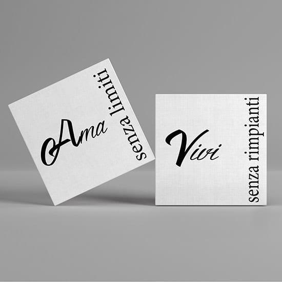 Quadri su tela con scritte moderne da appendere