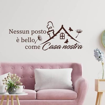 Scritte sui muri adesivi per arredare