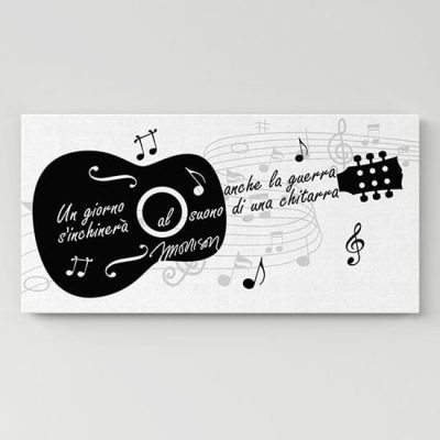 Stampa su tela con frase di Morrison